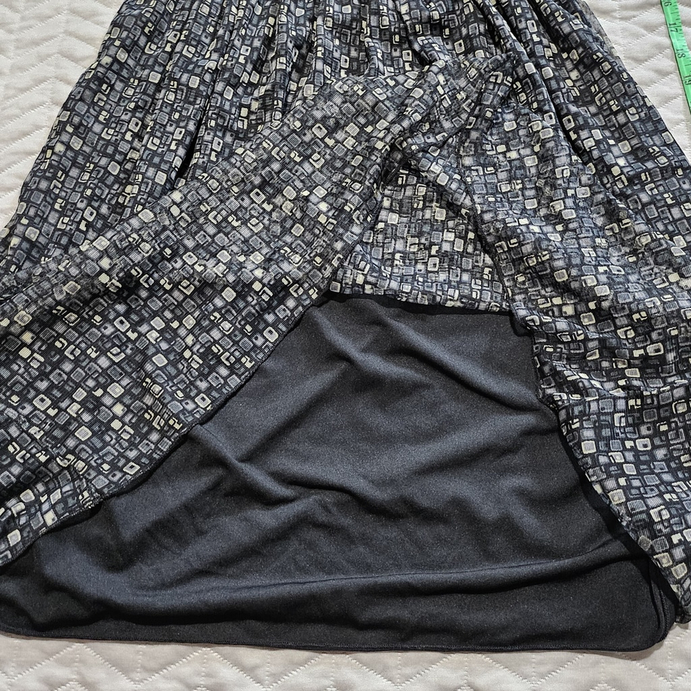 Motherhood Maternity Geometric Popover Babydoll Whimsigoth Fairy Dress Size S - Picture 9 of 12
